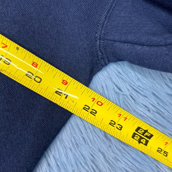 VINTAGE Seattle Space Needle Crewneck Sweater Large Mens Blue Rhinestone - Picture 9 of 10